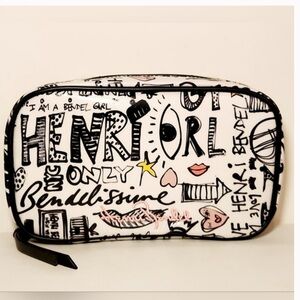 New Henri Bendel West 57th Graffiti Print Travel Jewelry Case.